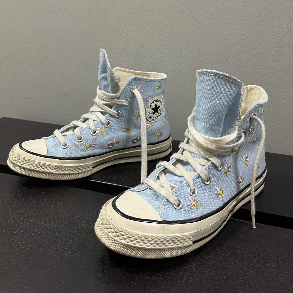 Chuck Taylor floral Converse Light Blue High-Top  6
